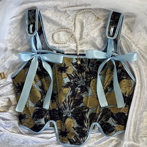 Vintage Corset Top for women Floral Corset