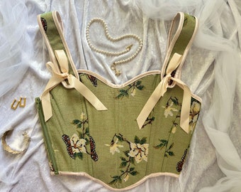 Haut corset vintage pour femme Corset papillon