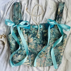 Vintage Corset Top for women Flower Corset