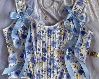 Vintage Corset Top for women floral Corset