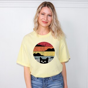 Camiseta de gato negro, camiseta de sarcasmo, sudadera motivacional, camiseta de positividad, camiseta mental, regalo divertido para amantes de los gatos, camiseta de la carta del tarot, gato