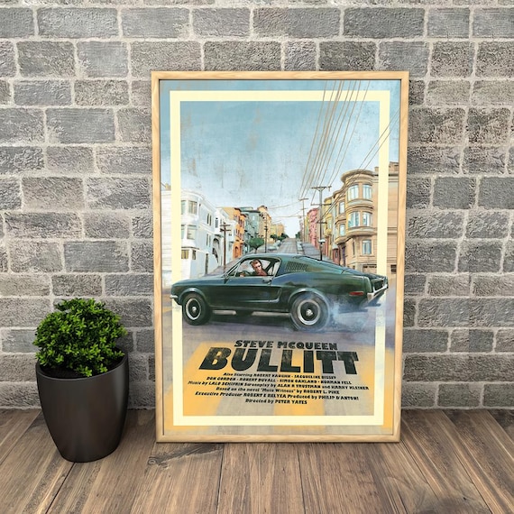 Poster Japonais HQ 60x80cm Du Film BULLITT - Affiche Cinéma Neuve
