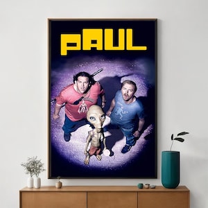 Paul Movie Poster, Unique Cinema Art, Fine Canvas Art Print, Perfect Gift for Film Enthusiasts, Home Decor