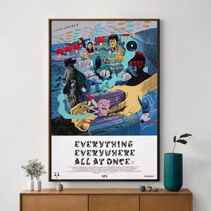 Everything Everywhere All at Once Movie Poster, Unique Cinema Art, Fine Canvas Art Print, Perfect Gift for Film Enthusiasts, Home Decor
