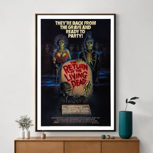 The Reverse of the Living Dead Filmplakat, Einzigartige Kinokunst, feiner Leinwanddruck, Perfektes Geschenk für Filmbegeisterte, Wohnkultur