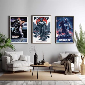 Póster de la película RoboCop, arte cinematográfico único, impresión artística en lienzo fino, regalo perfecto para entusiastas del cine, decoración del hogar