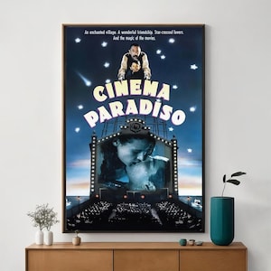 Cinema Paradiso Film Poster, Einzigartige Kino Kunst, Leinwand Kunstdruck, Perfektes Geschenk für Filmbegeisterte, Wohnkultur