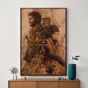 Poster del film The Last of Us, opera d'arte cinematografica unica, stampa artistica su tela pregiata, regalo perfetto per gli appassionati di cinema, decorazione per la casa