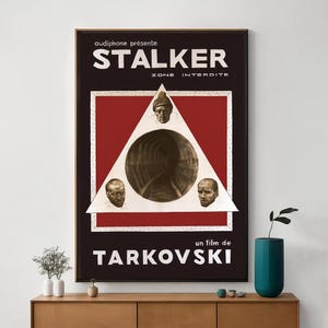 Poster del film Stalker, arte cinematografica unica, stampa artistica su tela pregiata, regalo perfetto per gli appassionati di cinema, arredamento per la casa