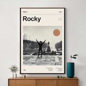 Rocky Movie Poster, Unique Cinema Art, Fine Canvas Art Print, Perfect Gift for Film Enthusiasts, Home Decor