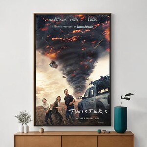 Twisters Movie Poster, Unique Cinema Art, Fine Canvas Art Print, Perfect Gift for Film Enthusiasts, Home Decor