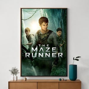 The Maze Runner Movie Poster, Unique Cinema Art, Fine Canvas Art Print, Perfect Gift for Film Enthusiasts, Home Decor