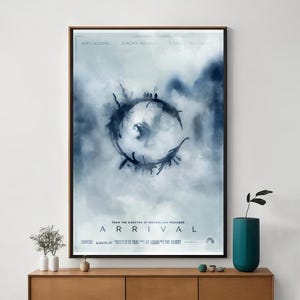 Póster de película Arrival, arte cinematográfico único, impresión artística en lienzo fino, regalo perfecto para entusiastas del cine, decoración del hogar