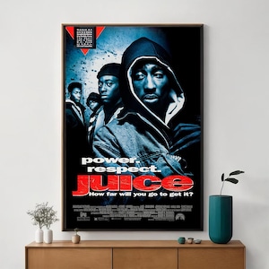 Póster de la película Juice, arte cinematográfico único, impresión artística en lienzo fino, regalo perfecto para entusiastas del cine, decoración del hogar