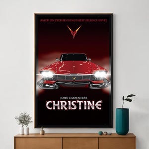 Póster de la película Christine, arte cinematográfico único, impresión artística en lienzo, regalo perfecto para cinéfilos, decoración del hogar.
