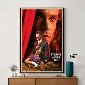 Interview with the Vampire Movie Poster, Unique Cinema Art, Fine Canvas Art Print, Perfect Gift for Film Enthusiasts, Home Decor