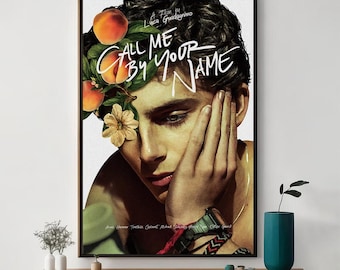 Call Me by Your Name Movie Poster, Unique Cinema Art, Fine Canvas Art Print, Perfect Gift for Film Enthusiasts, Home Decor