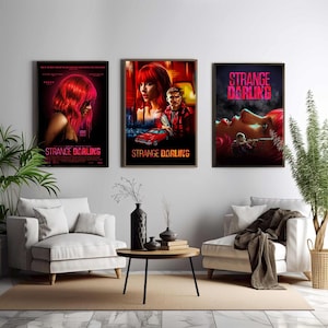 Strange Darling Movie Poster, Unique Cinema Art, Fine Canvas Art Print, Perfect Gift for Film Enthusiasts, Home Decor