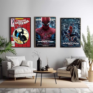 Poster del film The Amazing Spider-Man, arte cinematografica unica, stampa artistica su tela pregiata, regalo perfetto per gli appassionati di cinema, arredamento per la casa
