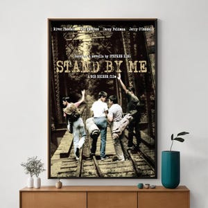 Stand by Me - Locandina del film, arte cinematografica unica, stampa artistica su tela pregiata, regalo perfetto per gli appassionati di cinema, arredamento per la casa