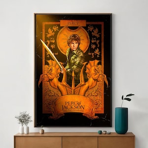 Póster de la película Percy Jackson y los Dioses del Olimpo, arte cinematográfico único, impresión artística en lienzo fino, regalo perfecto para cinéfilos, decoración del hogar.