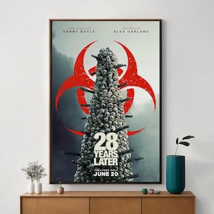 28 Years Later Movie Poster, Unique Cinema Art, Fine Canvas Art Print, Perfect Gift for Film Enthusiasts, Home Decor