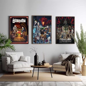 Póster de la película Delicious in Dungeon, arte cinematográfico único, impresión artística sobre lienzo fino, regalo perfecto para entusiastas del cine, decoración del hogar