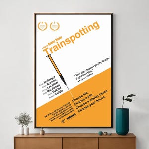 Trainspotting Movie Poster, Unique Cinema Art, Fine Canvas Art Print, Perfect Gift for Film Enthusiasts, Home Decor