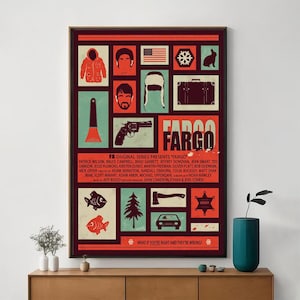 Fargo Movie Poster, Unique Cinema Art, Fine Canvas Art Print, Perfect Gift for Film Enthusiasts, Home Decor