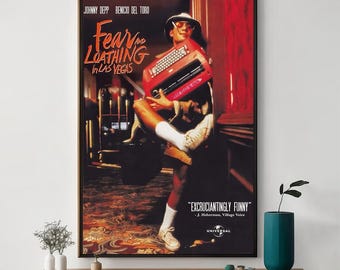 Fear And Loathing In Las Vegas Poster, Unique Poster Art, Fine Canvas Art Print, Perfect Gift for Poster Enthusiasts, Home Decor