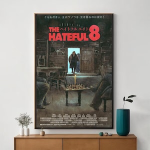 The Hateful Eight Filmplakat, Einzigartige Kinokunst, feiner Leinwanddruck, Perfektes Geschenk für Filmbegeisterte, Wohnkultur