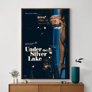 Under the Silver Lake Filmplakat, Einzigartige Kinokunst, feiner Leinwanddruck, Perfektes Geschenk für Filmbegeisterte, Wohnkultur