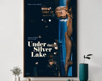Under the Silver Lake Filmplakat, Einzigartige Kinokunst, feiner Leinwanddruck, Perfektes Geschenk für Filmbegeisterte, Wohnkultur
