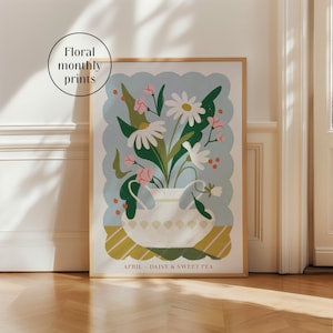 April Flower Art Print | Daisy | Meaningful Gift | Birth Month Gift | Anniversary Gift