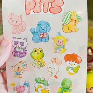 Strawberry Shortcake Pets - sticker sheet
