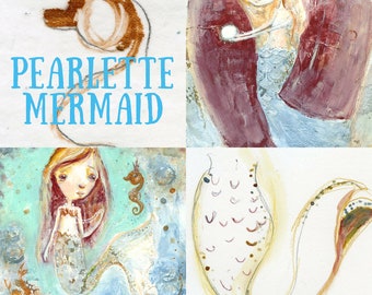 Pearlette Mermaid online workshop - by Mindy Lacefield