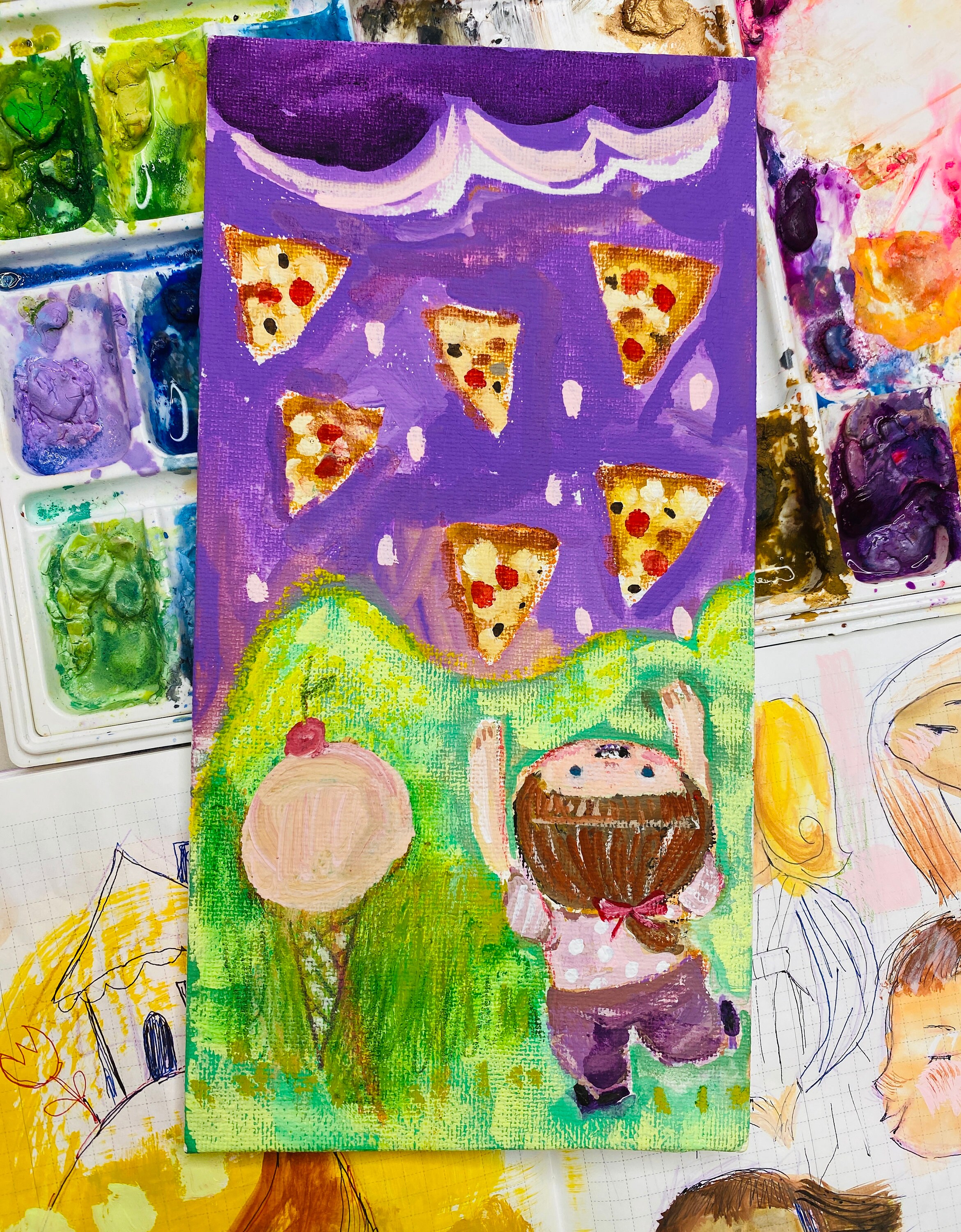 Pizza et Glace - 4x8 Original