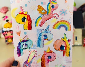 Starlight Unicorn - sticker sheet