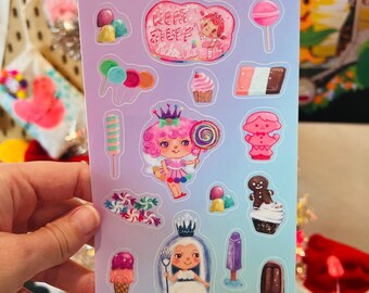 Candy Land -  4x6 Matte Sticker Sheet