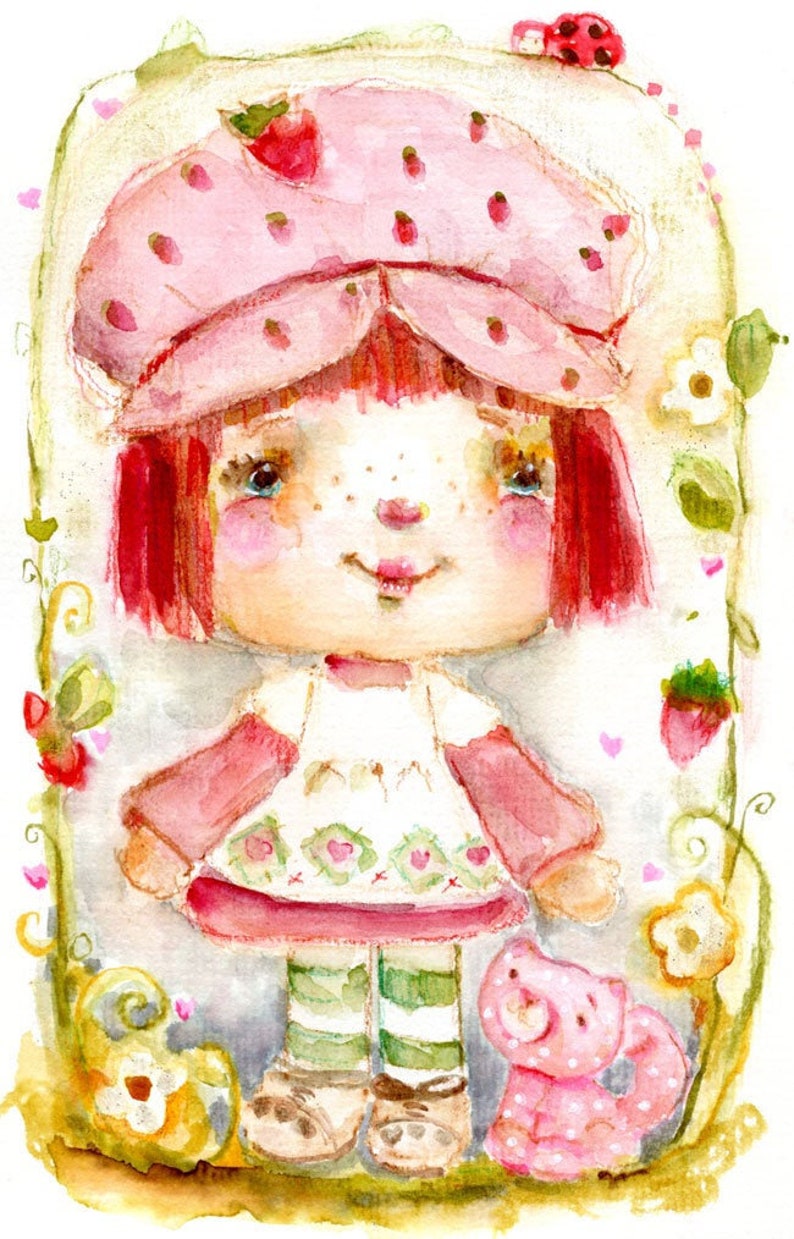 Strawberry Shortcake 2019 art print by Mindy Lacefield Etsy