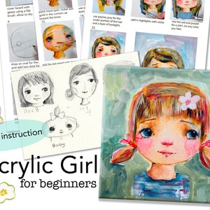 Acrylic girl for Beginners online course