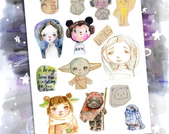 May the Fourth collage sheet - by Mindy Lacefield