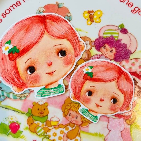 Pegatinas de vinilo brillante Strawberry Cutie