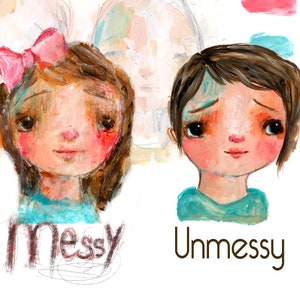 Messy/Unmessy - Online class for beginners - by Mindy Lacefield