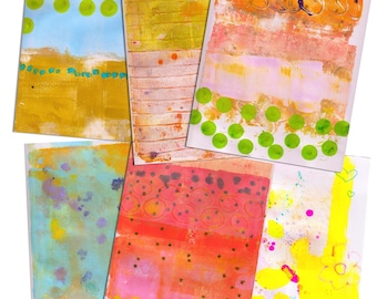 Digital Painted papers - by Mindy Lacefield