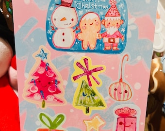 Merry Christmas - sticker sheet