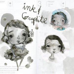INK and GRAPHITE  - online art class