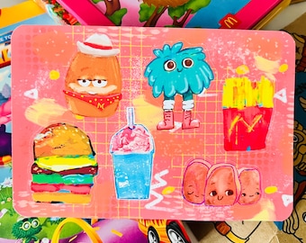 Happy Burger - sticker sheet