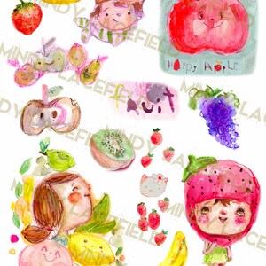 FRUIT collage sheet - by Mindy Lacefield