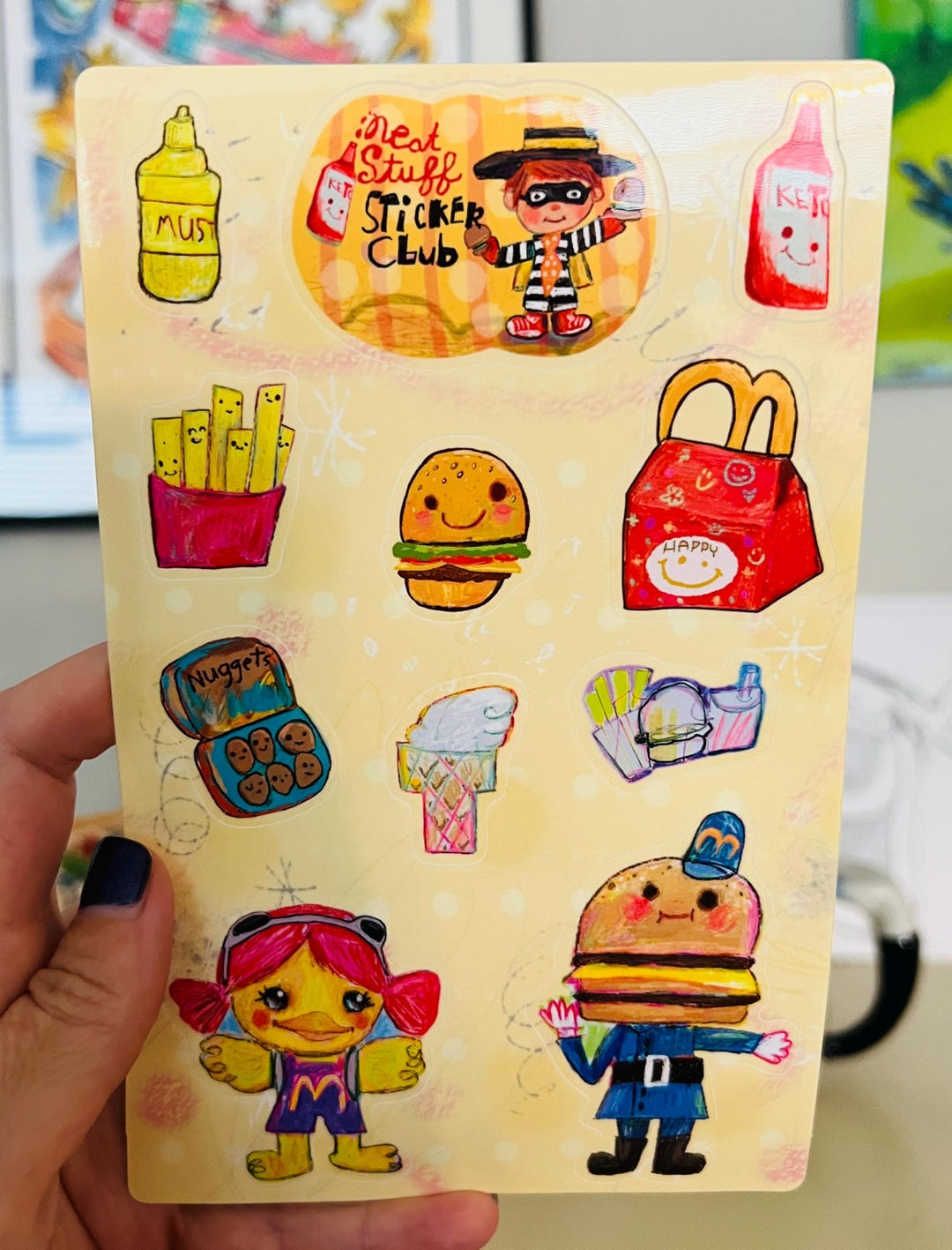 Not Normal Crew Sticker Burger Crew - Sticker Sheet - Etsy